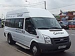 Бесплатный автобус Genser в пункт аренды автомобилей АрендаАвто-жрк на Новорязанском шоссе